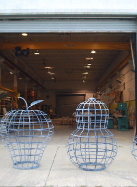 The Branch Studio strap steel sculptures